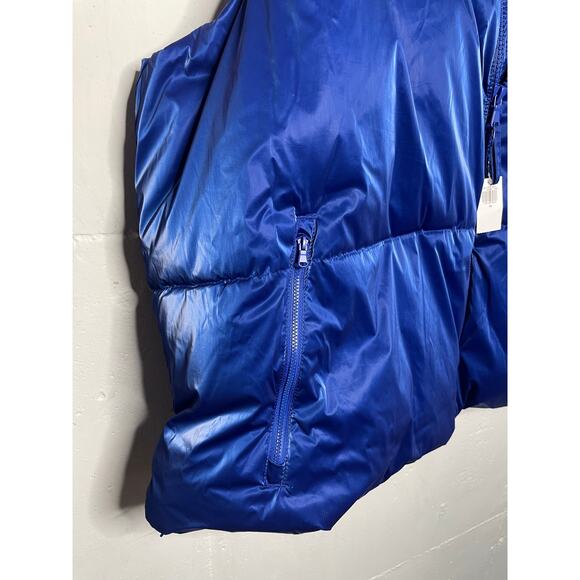 NEW Old Navy 4X Blue Puffer Vest Metallic - Picture 3 of 6